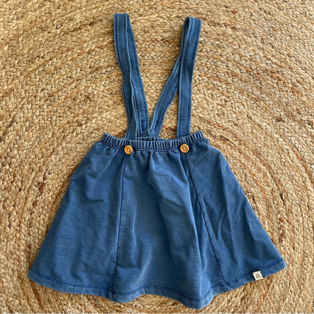 Lulu + Roo Denim Suspender Skirt